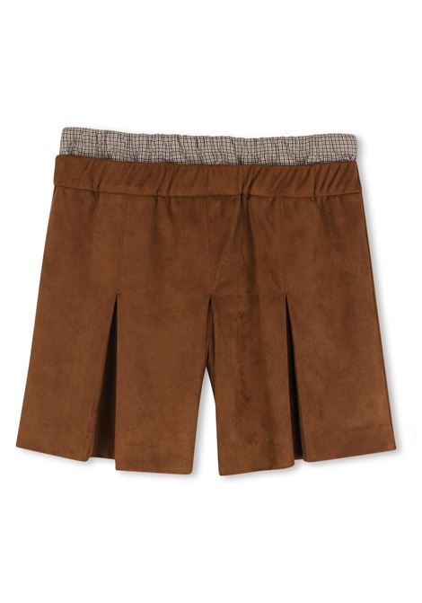 Shorts scamosciato con applicazione THE MARC JACOBS KIDS | W60985367